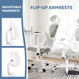 JHK Ergonomic Mesh Office Chair with Flip-Up Arms