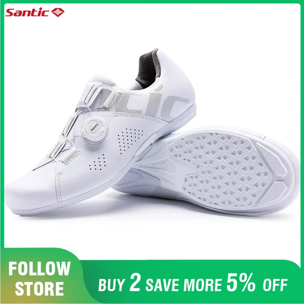 Santic Cycling Non-lock Flat Shoes Men Outdoor Sports MTB Bike Shoes Women Adjustable Casual Road Sneakers Comfortable Asia Size