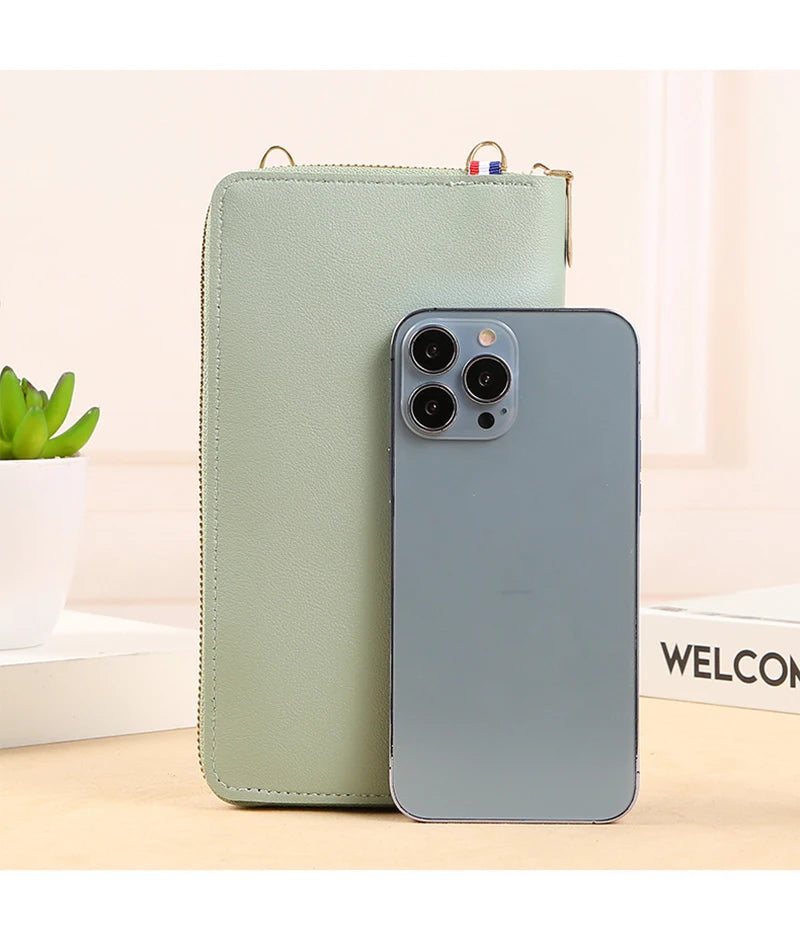 Women Crossbody Bags Touch Screen Cell Phone Purse 2023 Fashion Shoulder Bag Mobile Mini Wallet Card Holder Handbag for Female