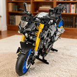 New 1478PCS Racing Motorcycle Building Blocks Kit for Adults DIY Speed Motorbike Model Educational Toy Gift Collectible for Boys