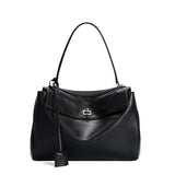 2026 large Genuine leather shoulder bag armpit top layer cowhide large capacity women's commuting high-end tote bag