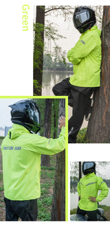 Motor Air Motorcycle Raincoat – 2-Piece Riding Suit