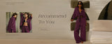Clacive Fashion Loose Plaid Cotton Women's 3 Pieces Set 2025 Elegant Long Sleeve Shirt With High Wiast Wide Pants Set Female