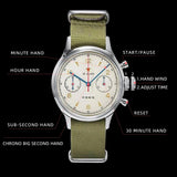 Red Star Retro 1963 Chronograph ST1901 Hand Winding Movement Air Force Pilots Aviation Sapphire Men Mechanical Watch Waterproof