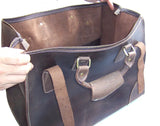 MUNUKI Vintage Crazy Horse Genuine Leather Travel bag  Large Luggage bag men Leather duffle bag Large Weekend Bag Tote Big