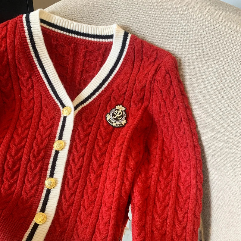 Women's V-Neck Knit Sweater