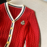 Women's V-Neck Knit Sweater