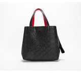 CH Fashion Brand Women's Handbag Large Capacity Casual Diagonal letter Silver Fox Is PU Leather Shoulder Bag