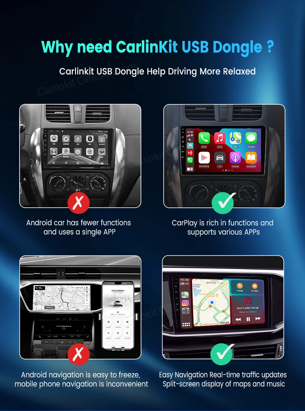 CarlinKit Wireless CarPlay & Android Auto Adapter