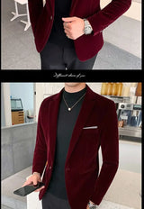 Men’s Slim-Fit Corduroy Blazer