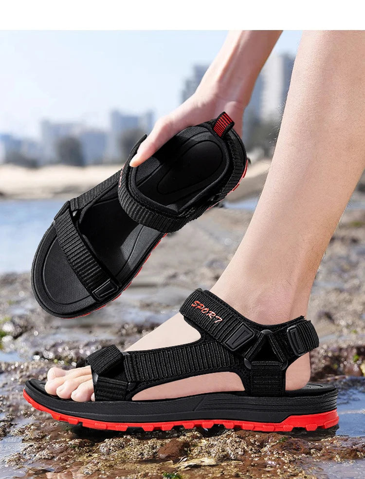 Summer Men Sandals Fashion Leisure Beach Holiday Sandals for Mens Lightweight Shoes New Outdoor Comfortable Casual Sandals