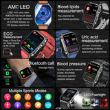 2026Hot AI-GPT Diagosis ECG Health SmartWatch Blood Pressure Lipid Uric Acid 650nm Dual-Probelaser Heart Analysis Smart bracelet