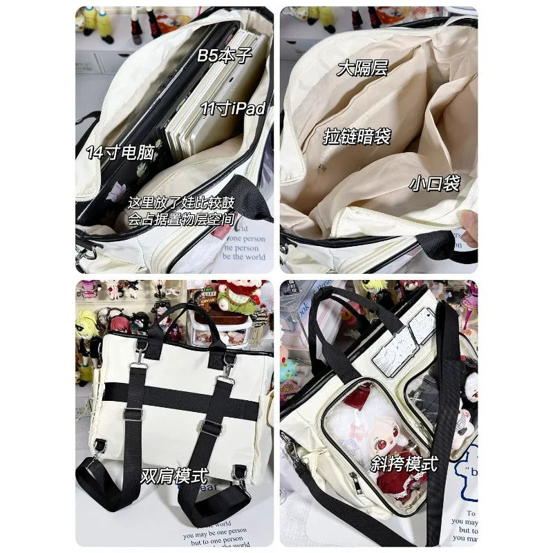 Women's Y2K Nylon Shoulder Bag