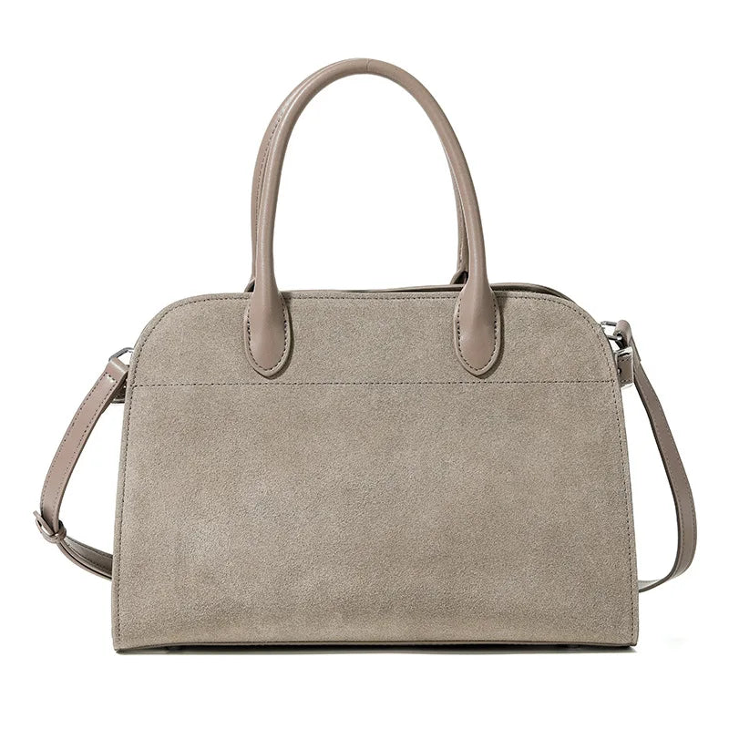 2026 Fall Winter Suede Leather Spacious Crossbody Tote Bag Simple Commuting Handheld Single Shoulder Bag Premium Women's Handbag