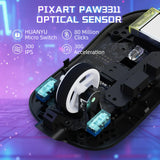 2026 New Wireless Gaming Mouse 500mAh, TYPEC Rechargeable  Mouse with 1000Hz Polling Rate, Compatible with Laptops and Desktops