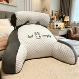 Ergonomic Reading Pillow with Adjustable Back Support,Soft Lumbar Support for Bed,Sofa, Chair,Breathable Polyester Fabric