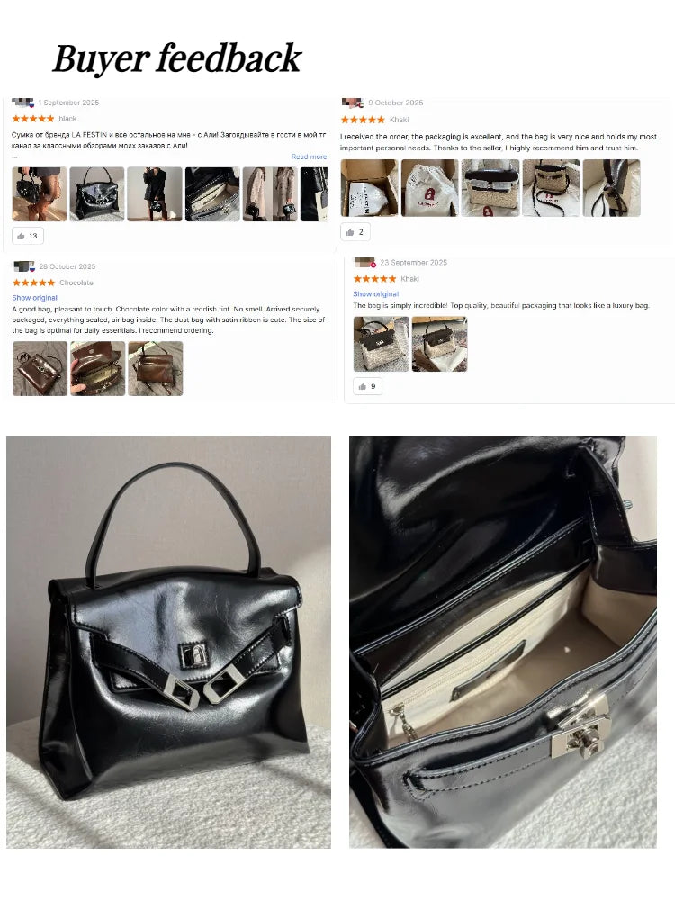 LA FESTIN Original Women's Bag 2025 Trend Shoulder Bag Luxury Brand Bag Female Bag Fashion Handbag Crossbody Bags Tote Bag