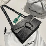 Crocodile Pattern Dionysus Underarm Bag