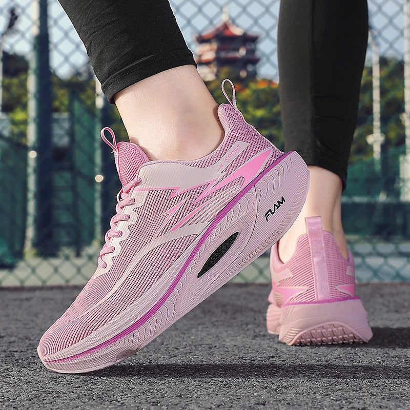 2026 Men Sports Running Shoes Carbon Board Air Cushion Breathable Lightweight Women's Comfortable Athletic Nonskid Sneakers