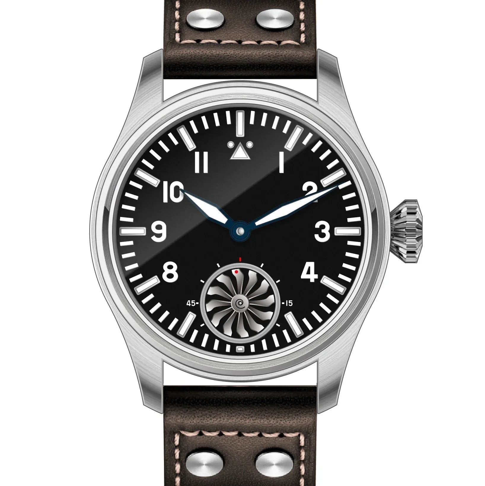 Hruodland 2025 New Men Manual Mechanical Watch Seagull ST3620 Pilot Stainless Steel BGW-9 Luminous Sapphire Crystal Reloj Hombre