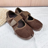 Women's Split-Toe Mary Jane Flats | Genuine Leather