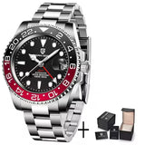 PAGANI DESIGN 2026 GMT Watches Men Luxury Sapphire Automatic Mechanical Watch 40MM Stainless Steel Waterproof Watches for men