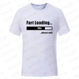 Huge Fart Loading Men's T-shirt Humor Tee Joke Gag Tshirt for Dad Gifts Guys Male Clothes Short Sleeve Tees Funny Graphic Tops