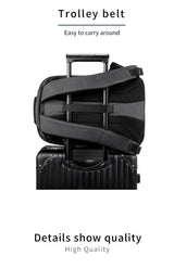 Kingsons  Anti-theft Men Backpack 180 Degree Open USB Charging Laptop Backpack 15.6 inch School Bags for Teenage Boys