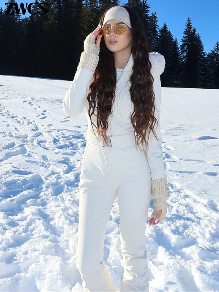 Women’s All-Weather Hooded Ski Jumpsuit