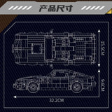 Mould King 10029 Cool Brick House Versatile Creative Firebird Sports Car Model Building Blocks Toy Decoration Gift