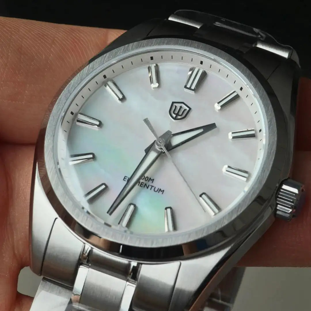 Watchdives WD0003C ice Crack Dial 38mm Men Watch VH31 Sweep Seconds Quartz Movement Sapphire Luminous 10Bar Waterproof Watches