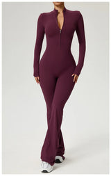 High-Performance Long Sleeve Yoga Jumpsuit