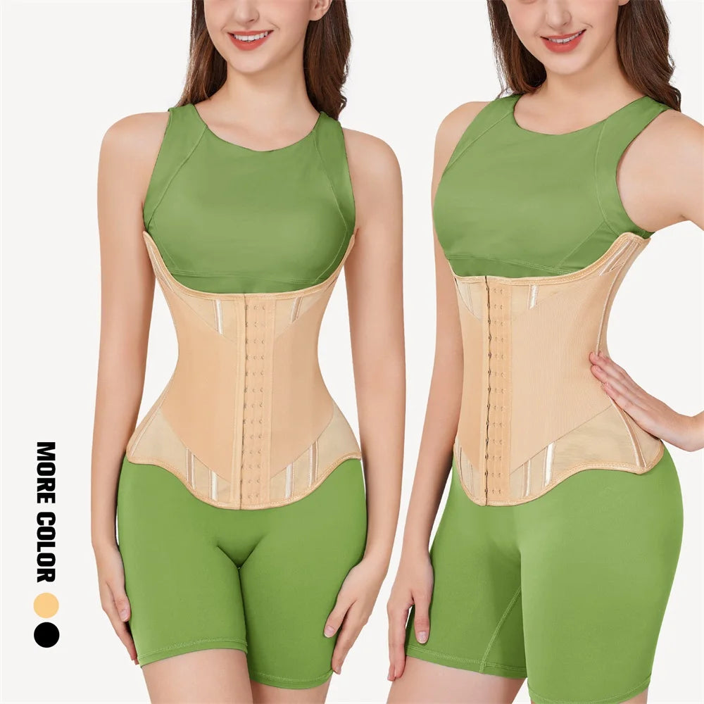 U-Shaped Steel-Boned Waist Trainer & Breast Lift Corset
