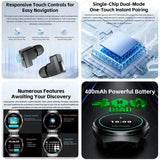 For Man Women New 2 in 1 Smart Watch With Earbuds Smartwatch TWS Bluetooth Earphone Heart Rate Blood Oxygen Monitor Sports Watch