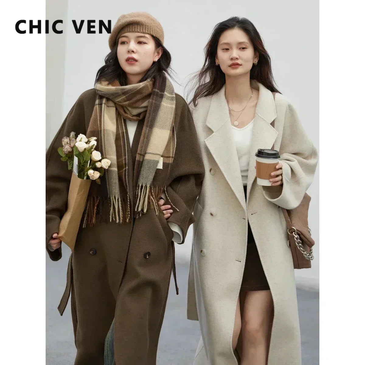 Retro Double-Sided Woolen Overcoat