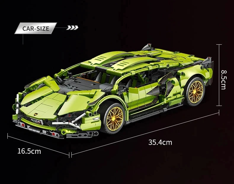Technical Super Speed Sports Car Building Block Model Remote Control Vehicle Assemble Brick Desk Decor Toys for Kid Adult Gift