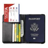 USA Passport Cover PU Leather, Personalized American Passport Holder for Men & Women, US Travel Document Case