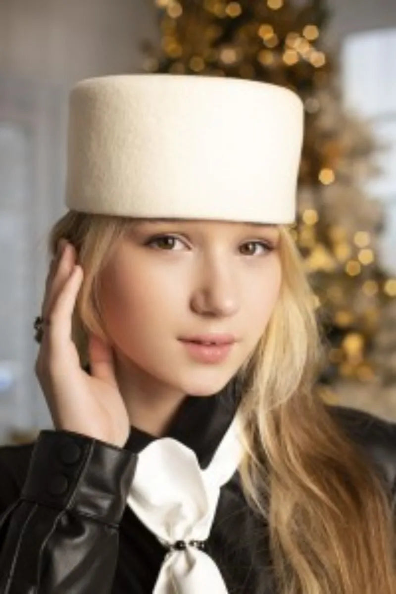 Vintage 100% Wool Felt Fedora Hat – Unisex Formal Style