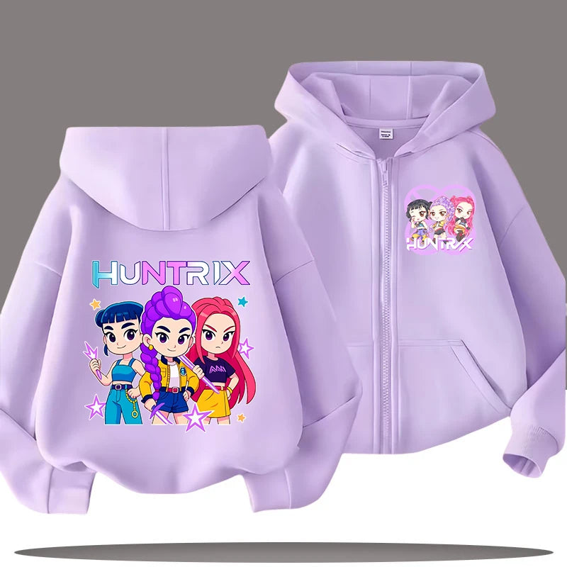 Demon Hunters Kids' Hooded Zip Jacket