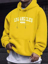 Men's Los Angeles Print Drawstring Hoodie
