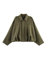 ETJ Women's Suede Lapel Shoulder Jacket – Spring 2026