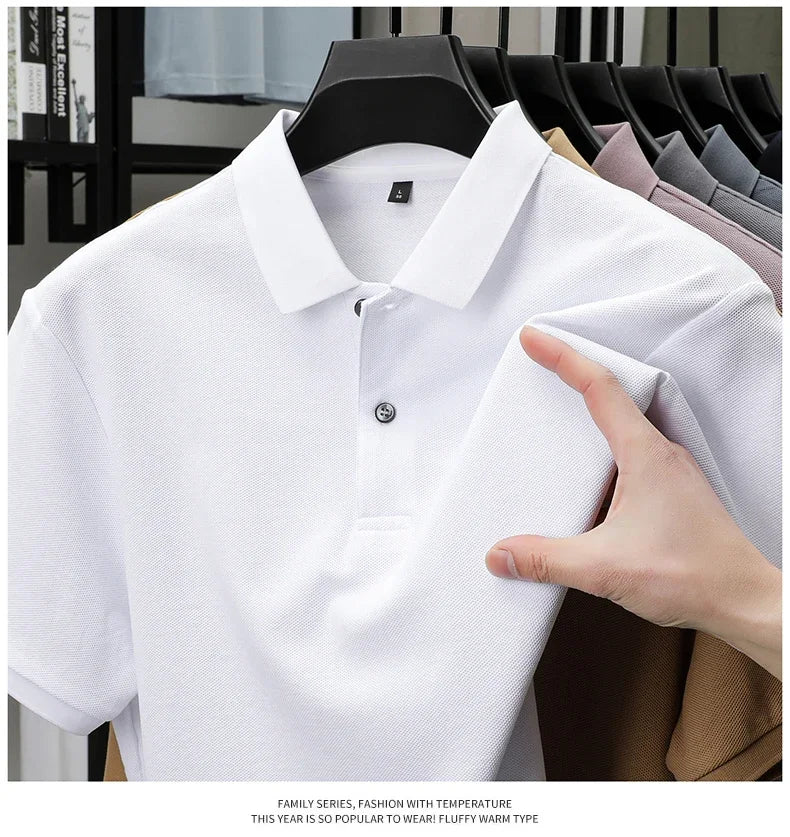 Men's Premium Cotton Polo Shirt – 19 Colors