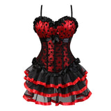 Women's Corset Dress with Straps & Lace | Plus Size Bustier Set