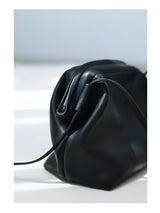 Women's Real Leather Crossbody Bags Luxury Designer Soft Black Shoulder Bag Cowhide Small Size Versatile Fashion Purses