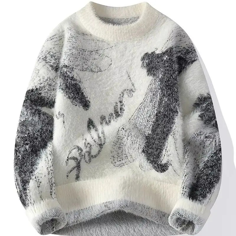 Men's Thick Crew Neck Winter Sweater