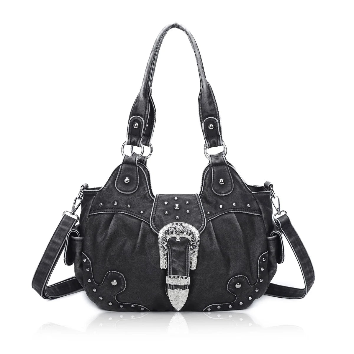 Women Handbag Leopard Top-handle Shoulder Bag PU Dumpling Pack Multi-pockets Shoulder Bags Phone Money Pack