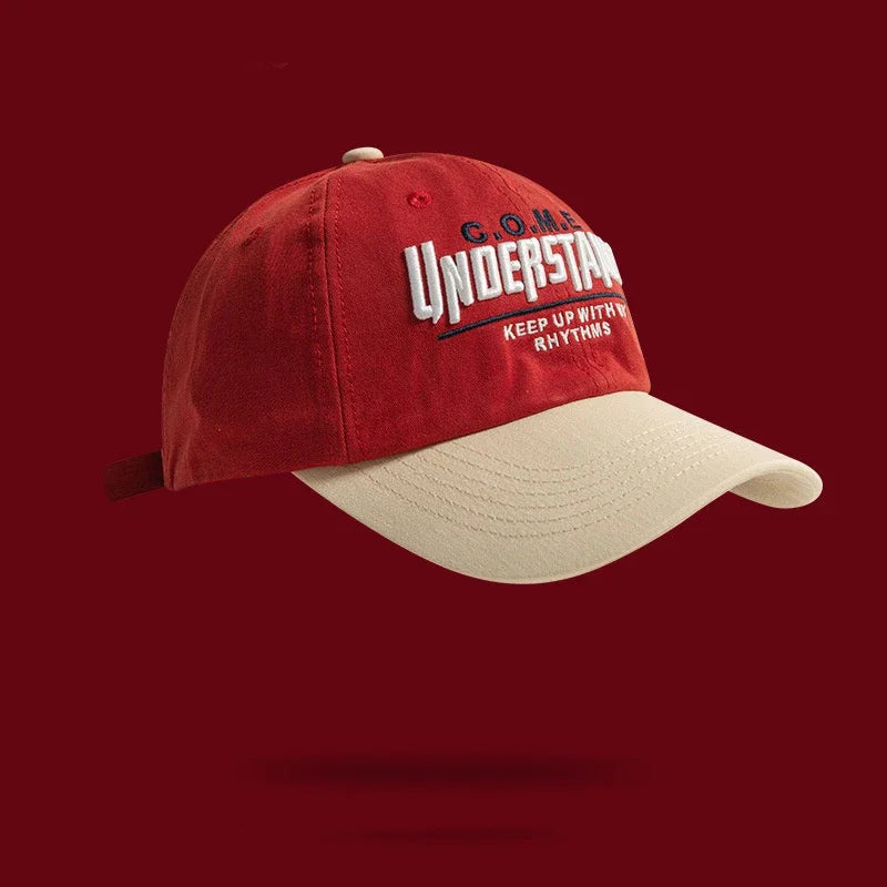 Adjustable Cotton Baseball Cap with Wide Brim