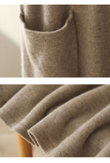 Wool A-Line Midi Skirt – Women's Knit Autumn Winter
