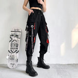 Women's High-Waist Cargo Jogger Pants