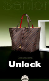 Classic Style Women's Large-capacity Handbag Letters Print Design Small Metal Accessories Exquisite Workmanship